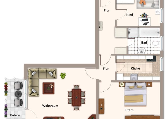 Vermietete Eigentumswohnung in Gellershagen