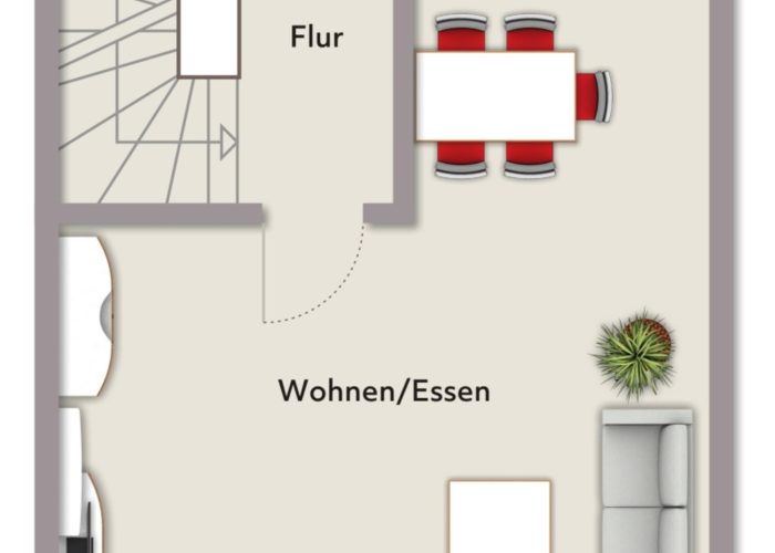Attraktives Reihenmittelhaus in Ummeln mit Fußbodenheizung und Garage