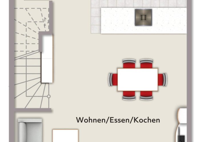 Familienfreundliches KfW 40 Reihenhaus in Heepen