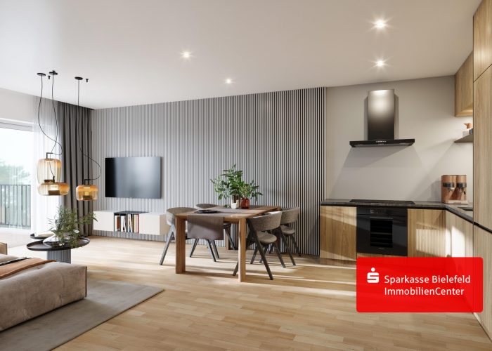 Klimafreundliche Neubauwohnung im Wohnquartier des Bielefelder Südens