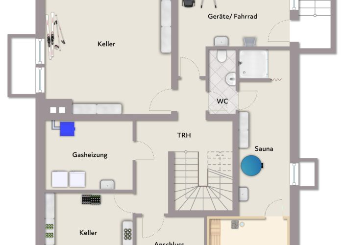 Großzügiges Einfamilienhaus mit Einliegerwohnung in Hillegossen