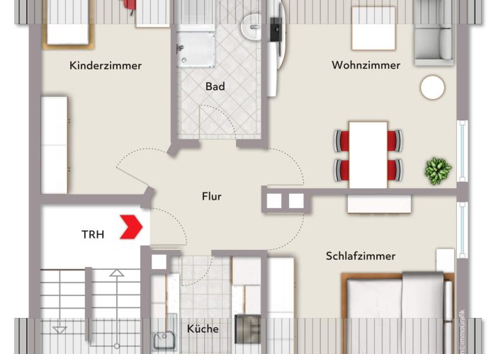 Sonnige Dachgeschosswohnung in Brackwede