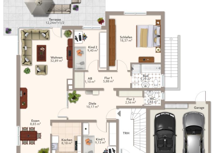 Gepflegtes Dreifamilienhaus für Kapitalanleger im schönen Theesen