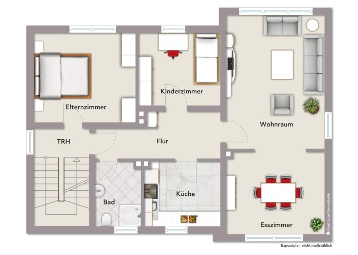 Großartiges Zweifamilienhaus mit schönem Garten, Balkon und Terrasse in Brake