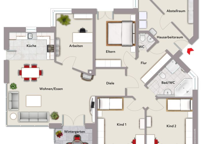 Traumhafte Erdgeschosswohnung in Babenhausen – Nähe Uni