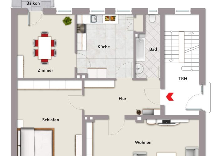 Wohnhaus in begehrter City-Lage nahe Landgericht