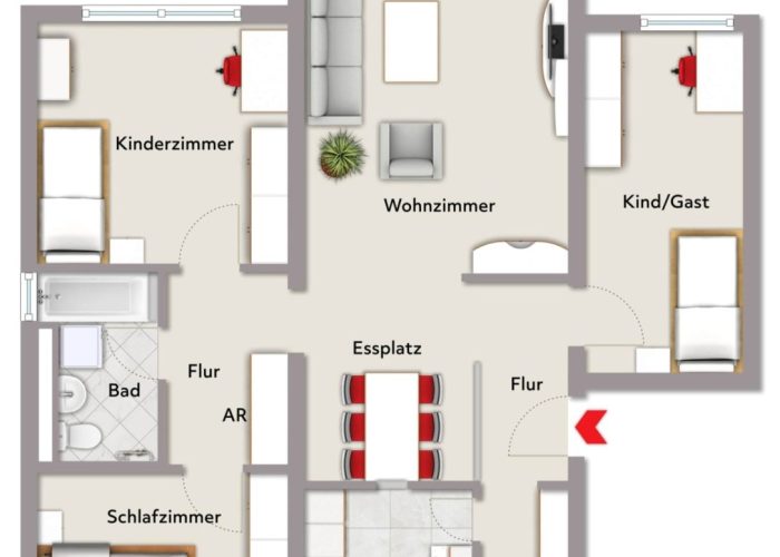 Ideal für Familien: 4-Zimmer Eigentumswohnung in Schildesche – nahe Obersee!