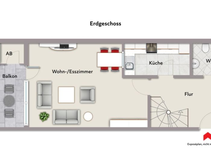 Stilvolle Maisonette-Wohnung in Senne