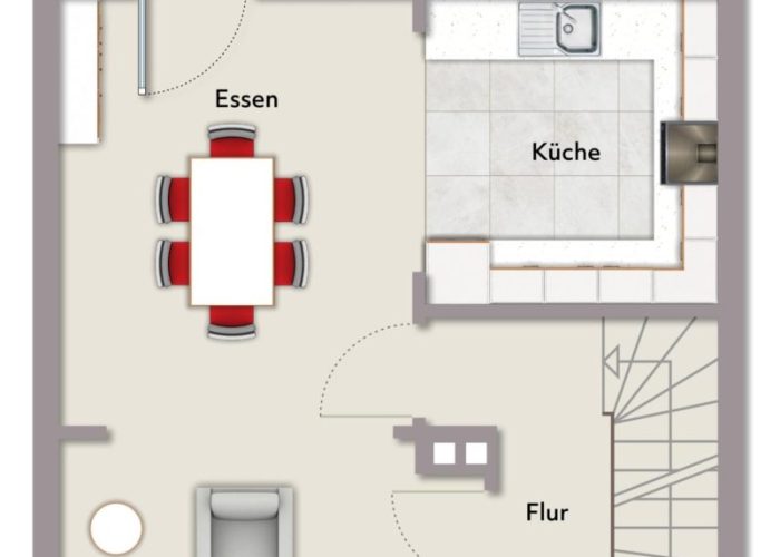 Schickes, komplett saniertes Reihenmittelhaus in Gellershagen