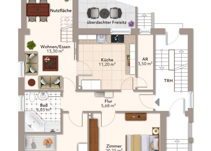 Charmantes Zweifamilienhaus in zentraler Lage der östlichen Innenstadt