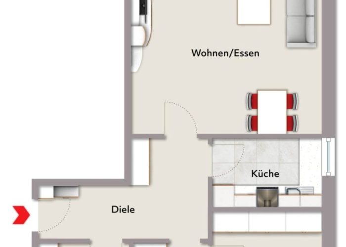 Sehr gepflegte Eigentumswohnung im Zentrum von Werther