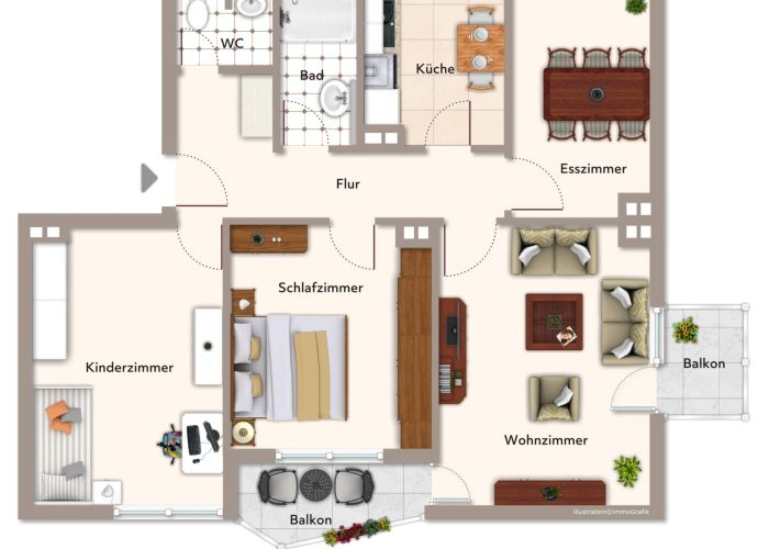 4-Zimmer Eigentumswohnung mit Stellplatz in der Sennestadt