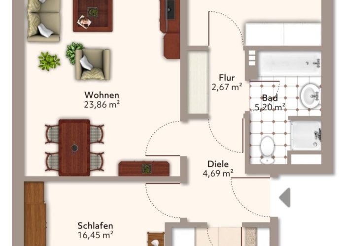 Schöne Eigentumswohnung in beliebter und ruhiger Lage von Heepen