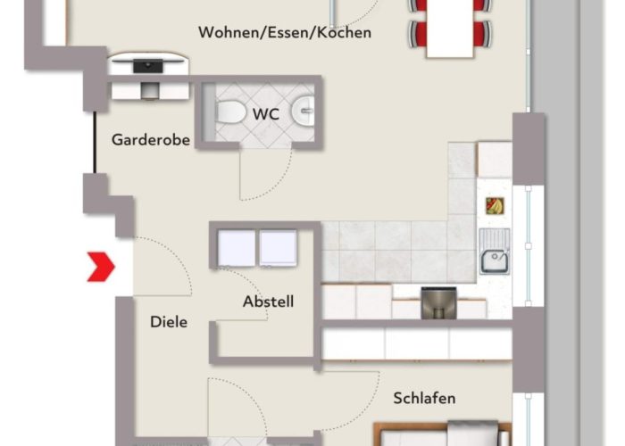 Erstbezug! Moderne Penthouse-Wohnung in Jöllenbeck