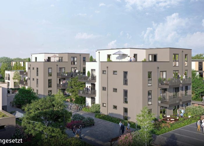 Neubau Eigentumswohnungen in Sennestadt – KfW 40 QNG – Standard