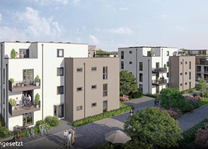 Neubau Eigentumswohnungen in Sennestadt – KfW 40 QNG – Standard