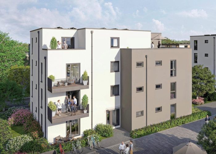 Neubau Eigentumswohnungen in Sennestadt – KfW 40 QNG – Standard
