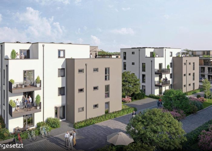 Neubau Eigentumswohnungen in Sennestadt – KfW 40 QNG – Standard