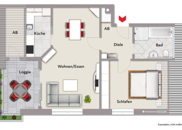Dachgeschosswohnung in Jöllenbeck