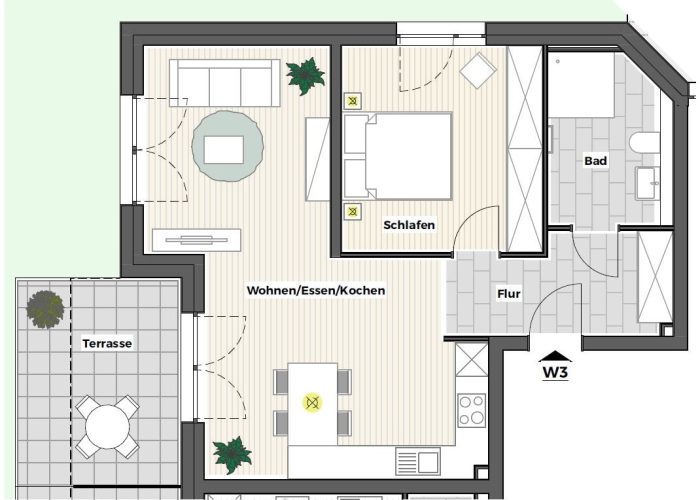 Neubau-Erdgeschosswohnung im Ortsteil Heepen