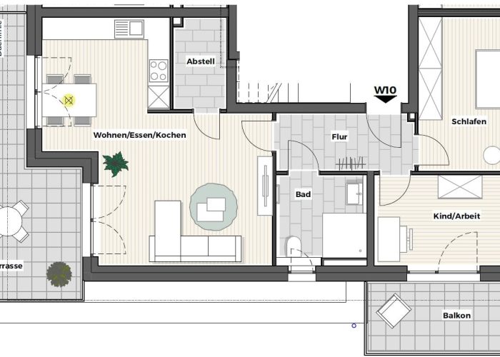 Neubau-Etagenwohnung im Ortsteil Heepen