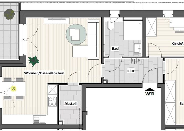 Neubau-Etagenwohnung im Ortsteil Heepen