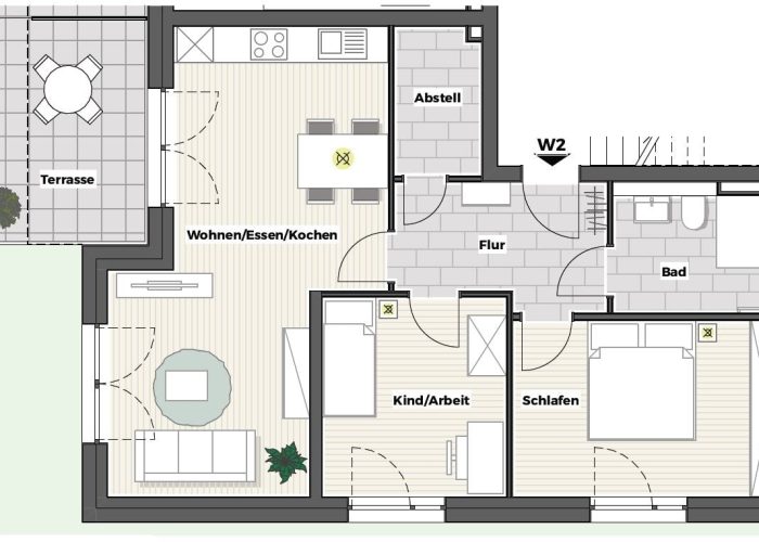 Neubau-Etagenwohnung im Ortsteil Heepen