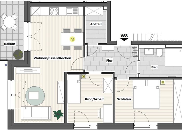 Neubau-Etagenwohnung im Ortsteil Heepen